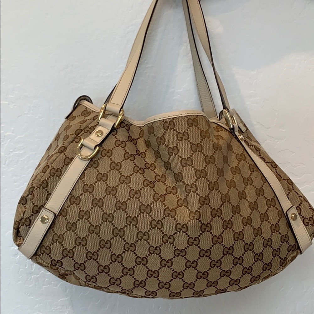 Authentic Gucci Monogram tote